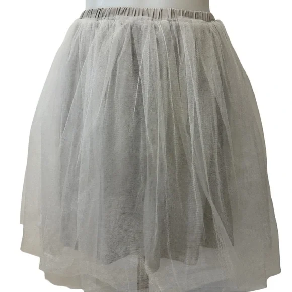 J.CREW Crewcuts Girls' Tulle Skirt Gray Size 14 - Picture 2 of 6
